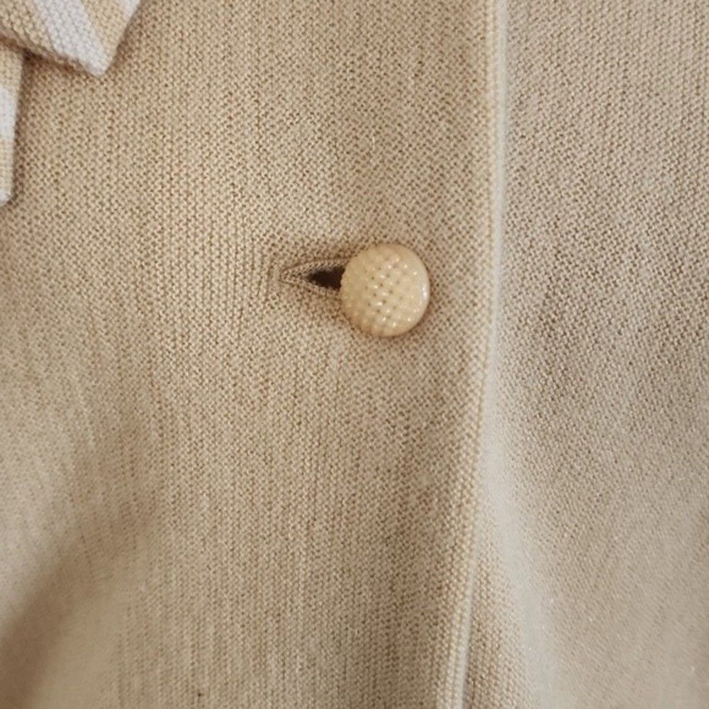 Knitwear by Glasgo LTD Vintage 1950's retro wool mohair mix mid sleeve cardigan - Picture 2 of 12